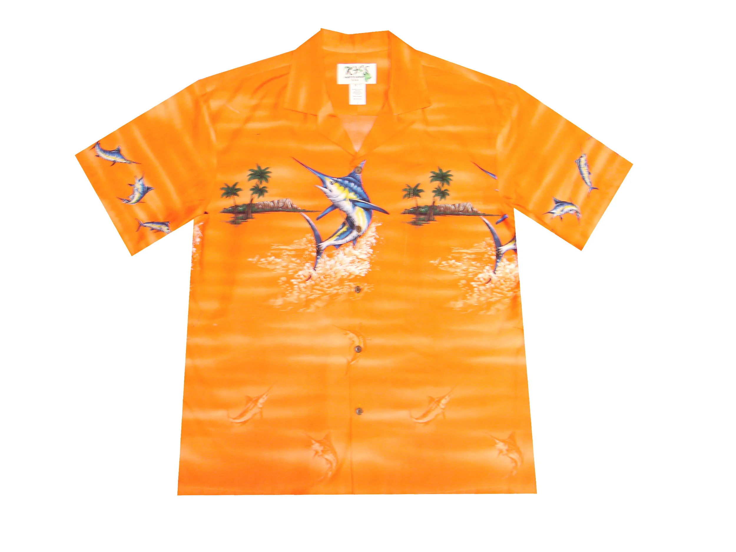 AL448-Big and Tall Men's Marlin Island Hawaiian Shirt — kyifi.com